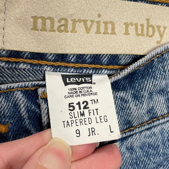 Marvin Ruby Vintage Levi’s Reworked Straight Leg Jeans 9 - Picture 4 of 10